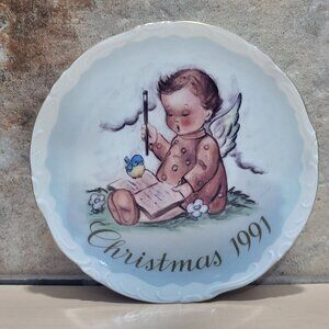 Schmid Hummel Christmas 1991 A Message From Above Decorative Wall Hanging Plate